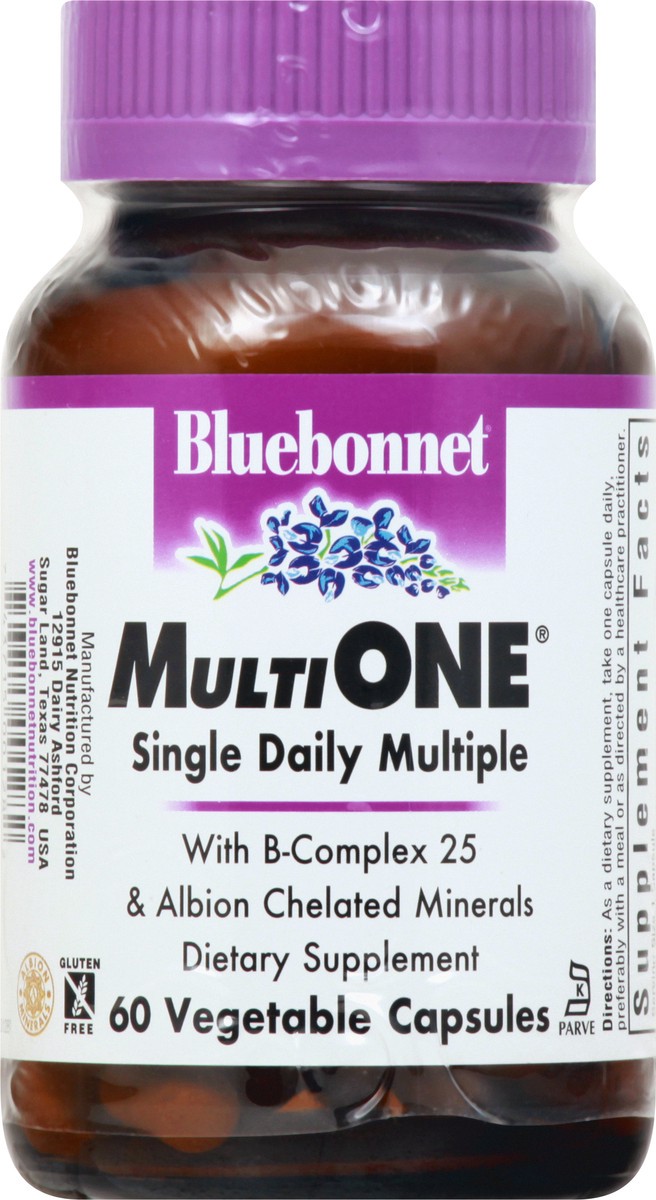 slide 4 of 12, Bluebonnet Nutrition Single Day Multiple Vegetable Capsule MultiOne 60 ea, 60 ct