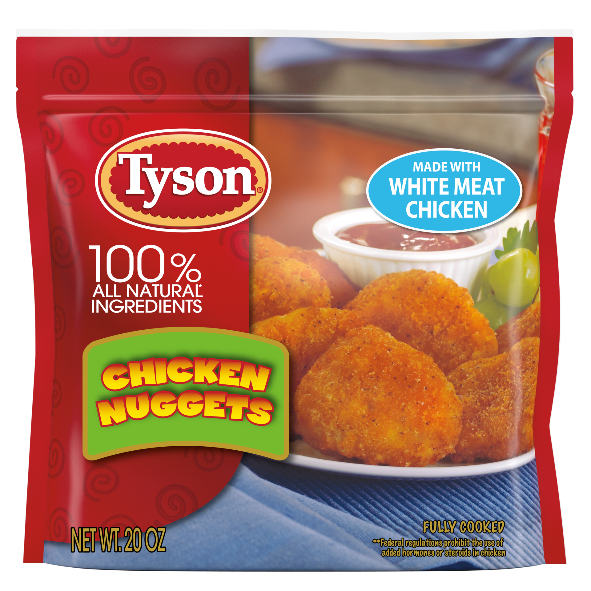 slide 1 of 10, Tyson Fully Cooked Chicken Nuggets, 22 oz. (Frozen), 566.99 g