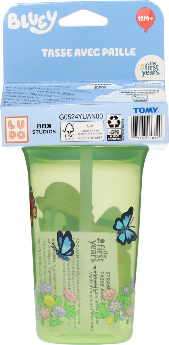 slide 3 of 11, The First Years Bluey Straw Cup 1 ea, 1 ct