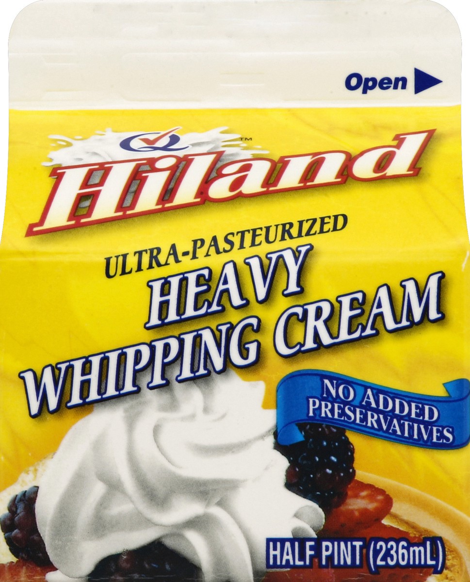 slide 5 of 6, Hiland Dairy Whipping Cream 0.5 pt, 1/2 pint