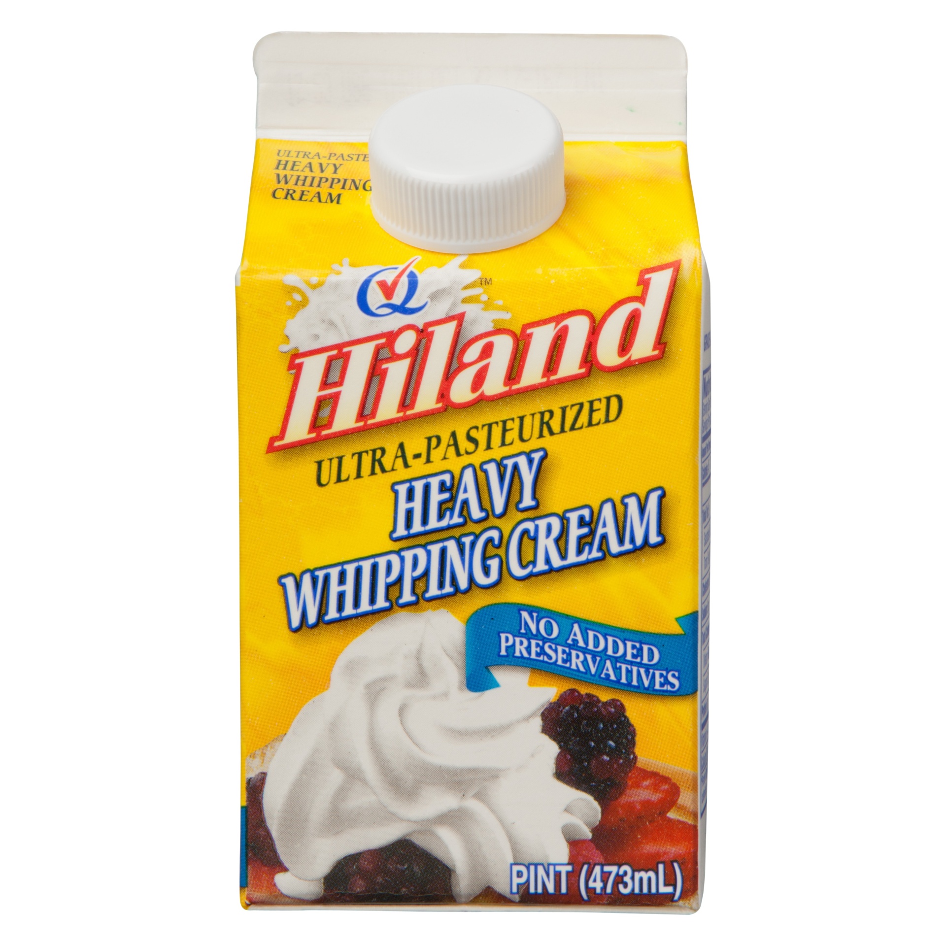 slide 1 of 1, Hiland Dairy Ultra Pasteurized Heavy Whipping Cream, 8 oz
