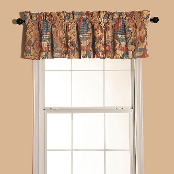 slide 1 of 1, HiEnd Accents Ruidoso Window Valance - Turquoise, 1 ct