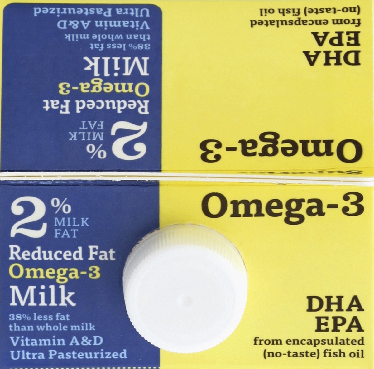 slide 3 of 4, Organic Valley Milk, Reduced Fat, Omega-3, 2% Milk Fat, 1/2 gal