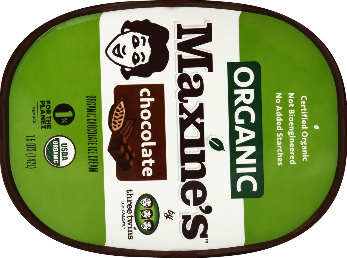 slide 2 of 4, Maxine's Heavenly Organic Chocolate Ice Cream, 48 oz