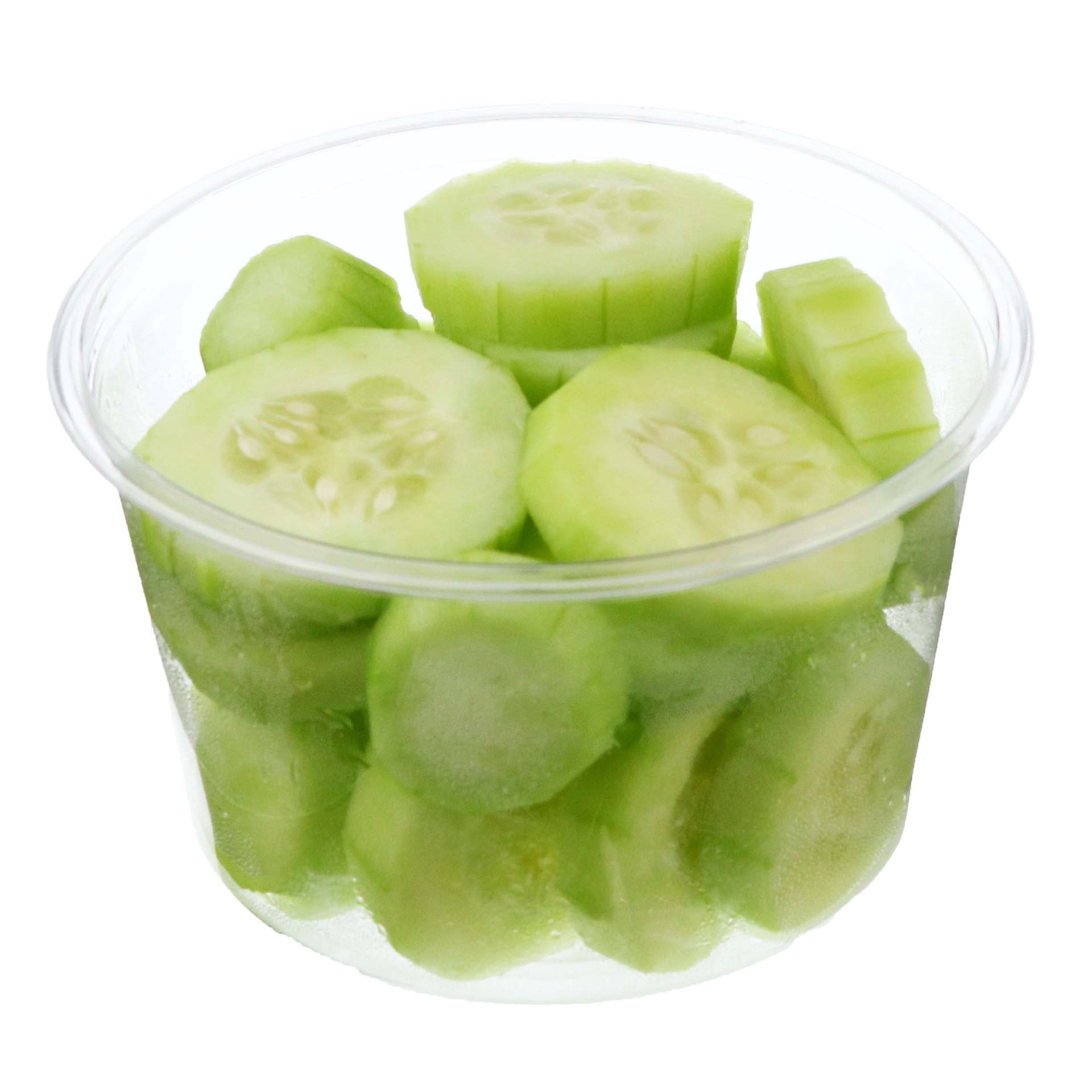 slide 1 of 1, H-E-B Fresh Cut Cucumber Slices - Small, per lb