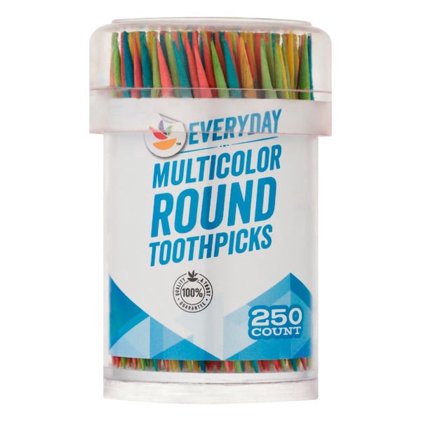 slide 1 of 1, Giant Everyday Multicolor Round Toothpicks, 250 ct