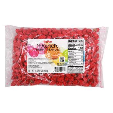 slide 1 of 1, Hy-Vee French Burnt Peanuts, 16 oz