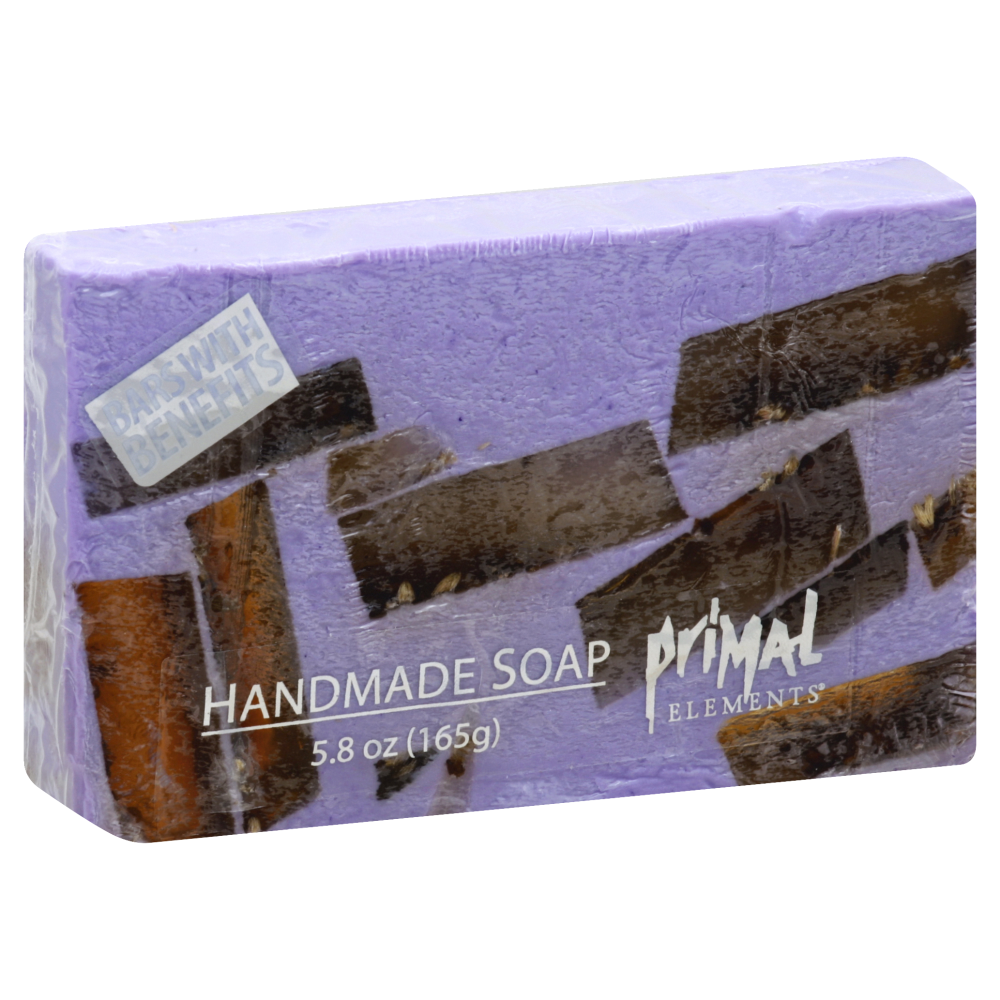 slide 1 of 5, Primal Elements Bar Soap Lavender, 5.8 oz