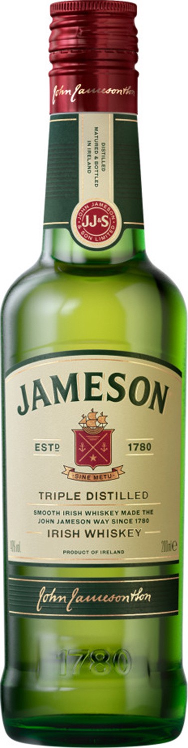 slide 1 of 8, Jameson Original Irish Whiskey with Gift, 200 mL Bottle, 40% ABV, 200 ml