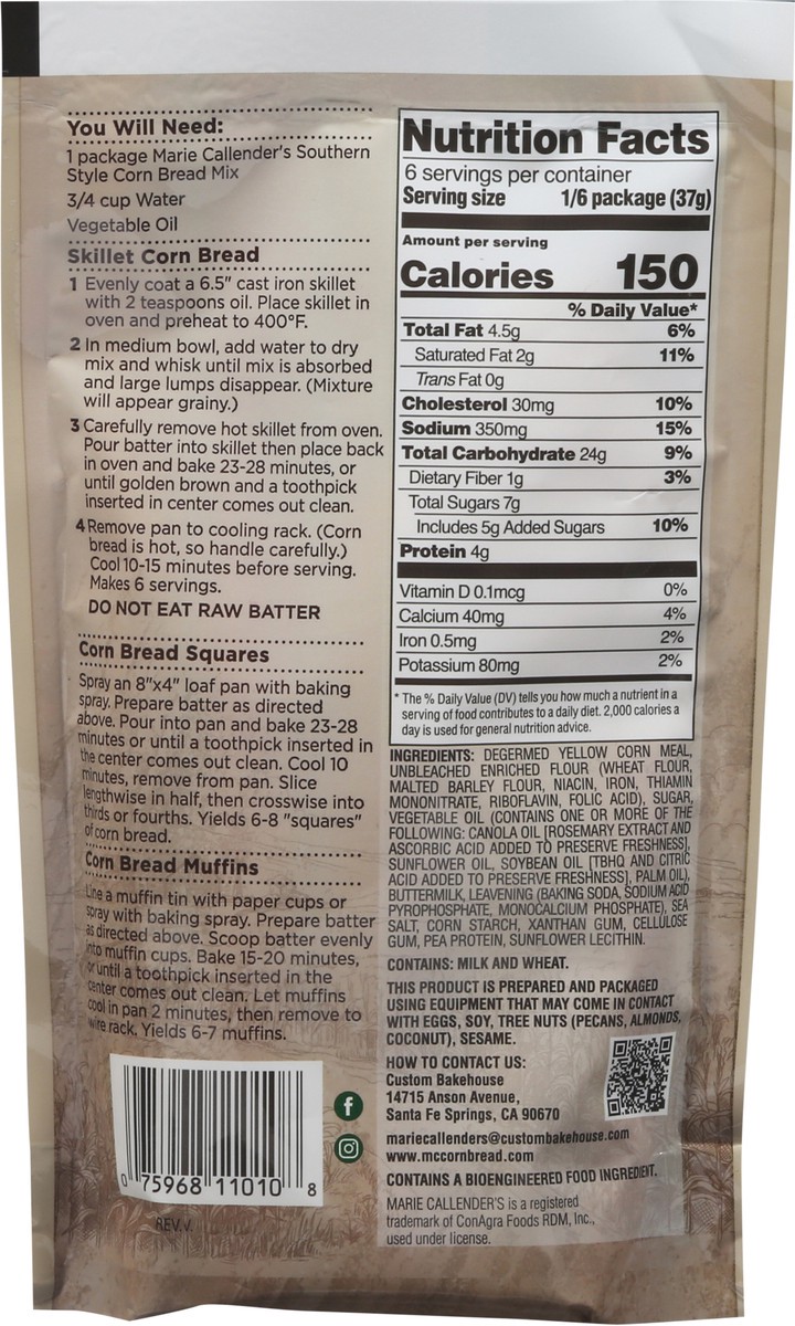 slide 8 of 14, Marie Callender's Southern Style Corn Bread Mix 7.75 oz, 7.75 oz