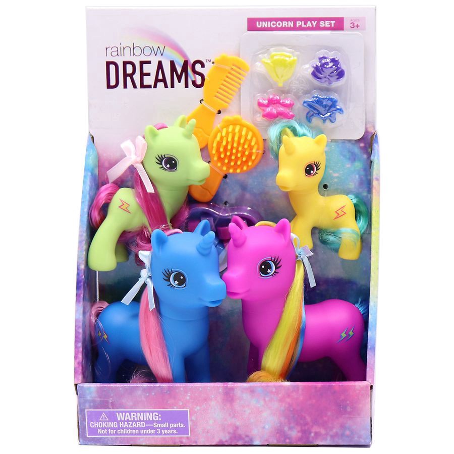 slide 1 of 4, Rainbow Dreams Unicorn Play Set, 1 ct
