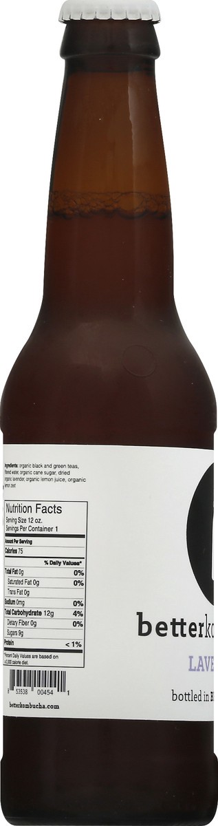 slide 10 of 12, BetterKombucha Lavender Kombucha - 12 oz, 12 oz