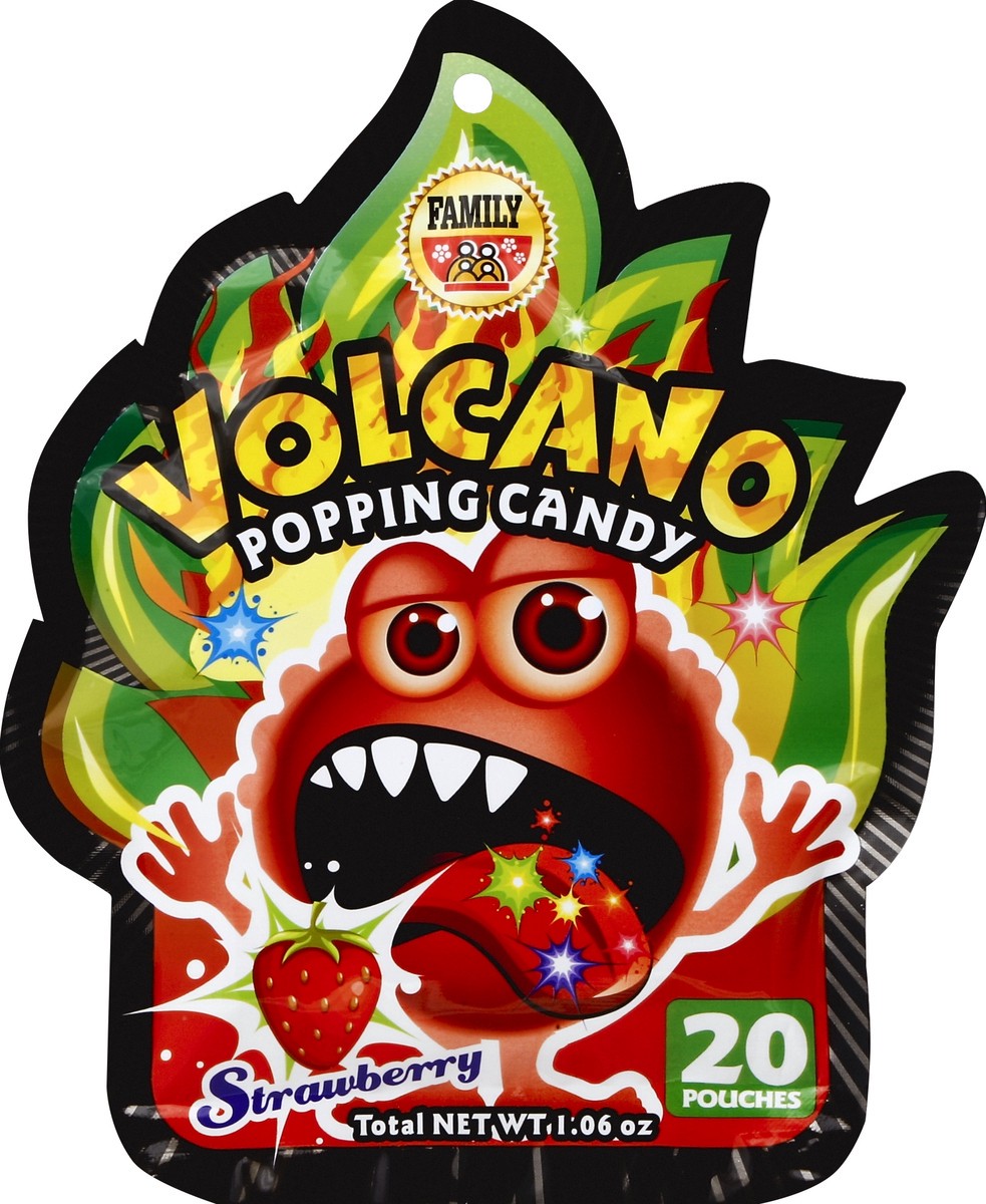 slide 3 of 3, NON BRAND Volcano Popping Candy Strawberry, 