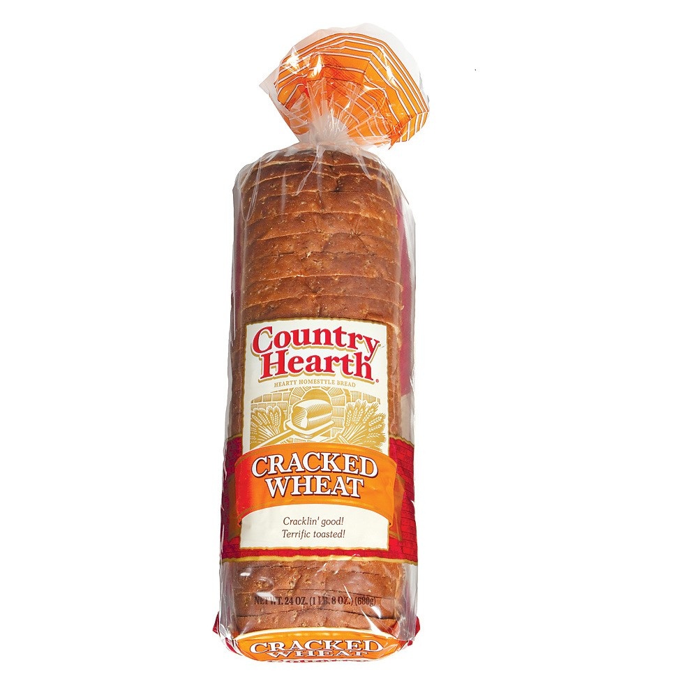 slide 1 of 4, Country Hearth Cracked Wheat Bread - 24oz, 24 oz