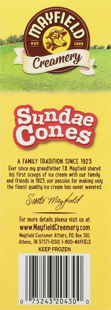 slide 8 of 9, Mayfield Creamery Vanilla Sundae Cones 6 - 3.5 fl oz Packs, 6 ct