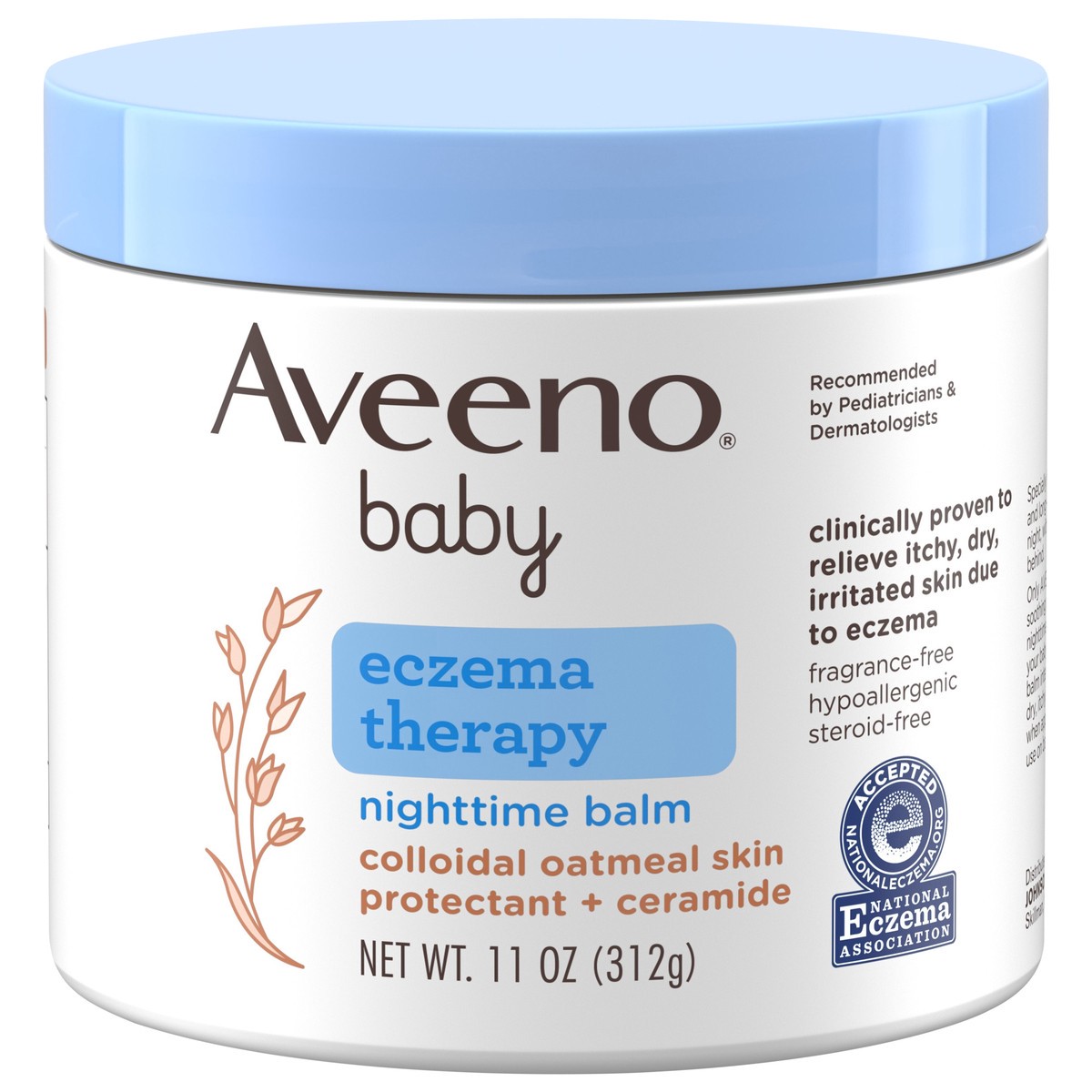 slide 1 of 10, Aveeno Eczema Therapy Nighttime Balm, 11 Oz, 11 oz
