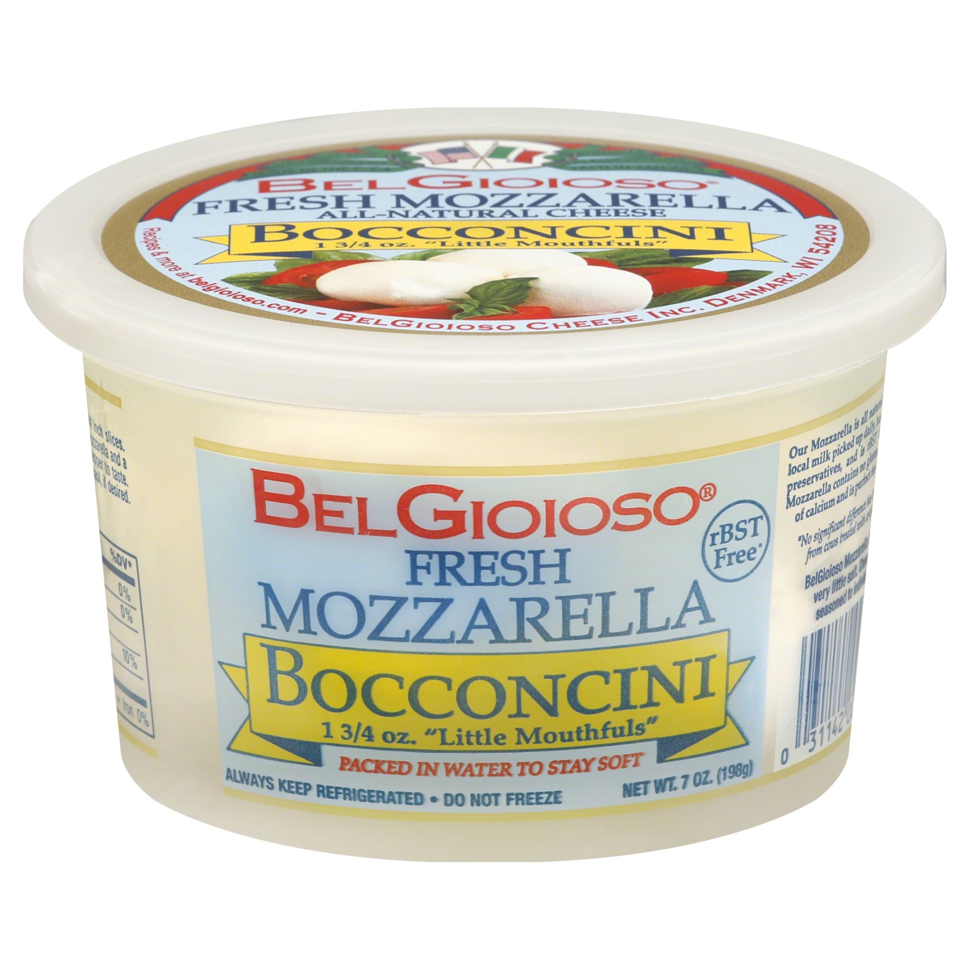slide 1 of 7, BelGioioso Fresh Mozzarella Bocconcini, 7 oz