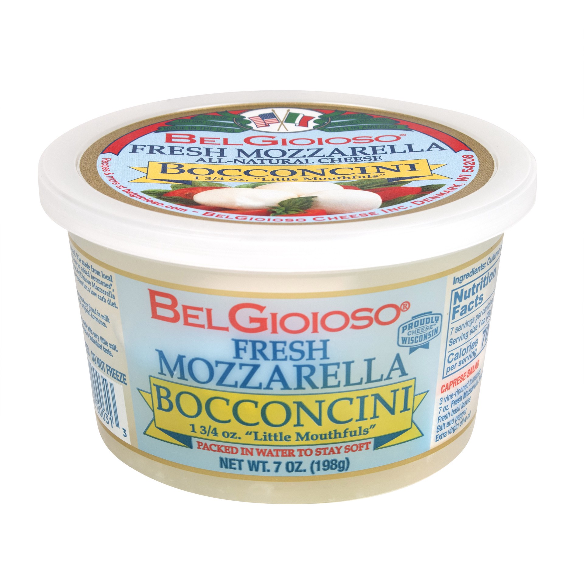 slide 1 of 9, BelGioioso Fresh Mozzarella Cheese, Bocconcini, Cup 7oz., 7 oz