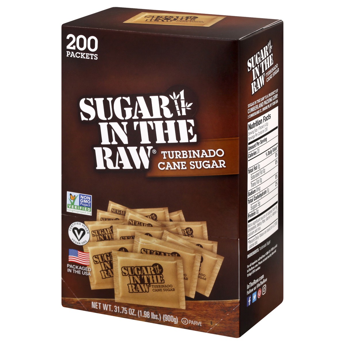 slide 3 of 9, Sugar in the Raw Turbinado Cane Sugar 200 ea, 200 ct