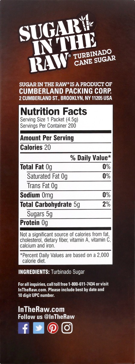 slide 5 of 9, Sugar in the Raw Turbinado Cane Sugar 200 ea, 200 ct