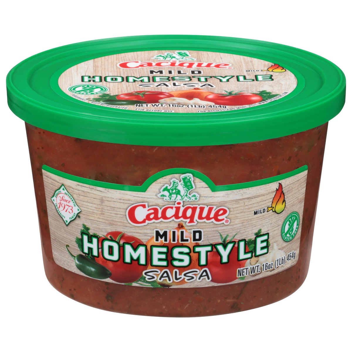 slide 1 of 13, Cacique Mild Homestyle Salsa (16 oz), 16 oz