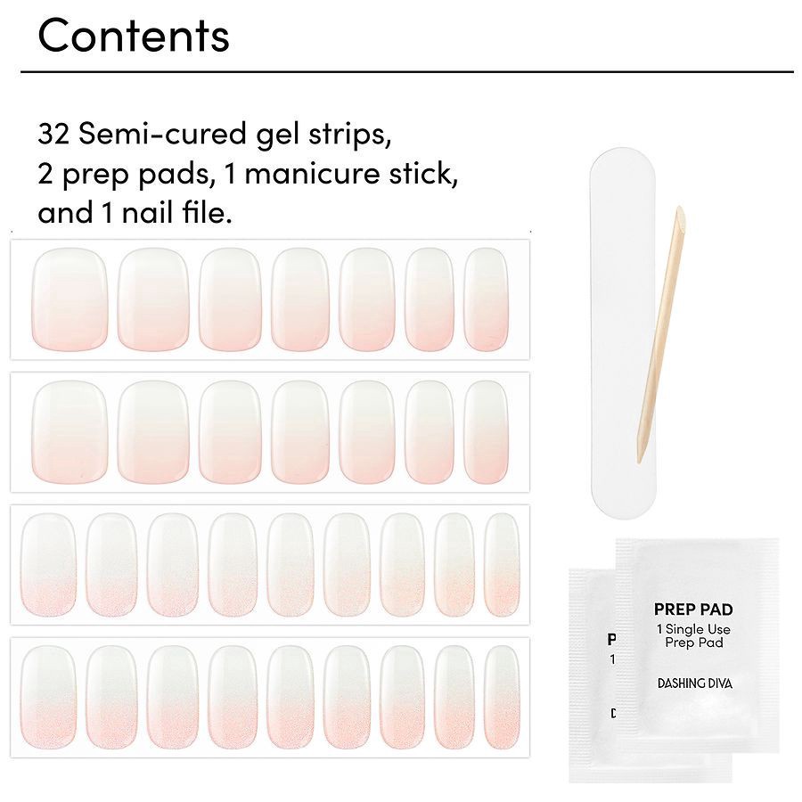 slide 2 of 5, Dashing Diva Glaze Gel Nail Strips - Luxe Expensive, 1 ct