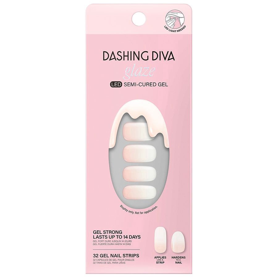slide 1 of 5, Dashing Diva Glaze Gel Nail Strips - Luxe Expensive, 1 ct