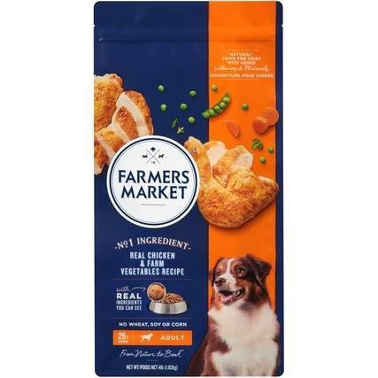 slide 1 of 5, Farmer's Market Grain Free Chicken & Garden Vegetables Dog Food, 4 lb