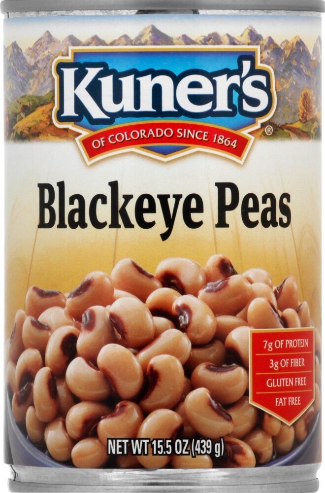 slide 1 of 1, Kuner's Blackeye Peas, 15 oz