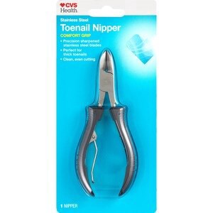 slide 1 of 1, CVS Health Non-Slip Toenail Nipper With Easy Grip, 1 ct