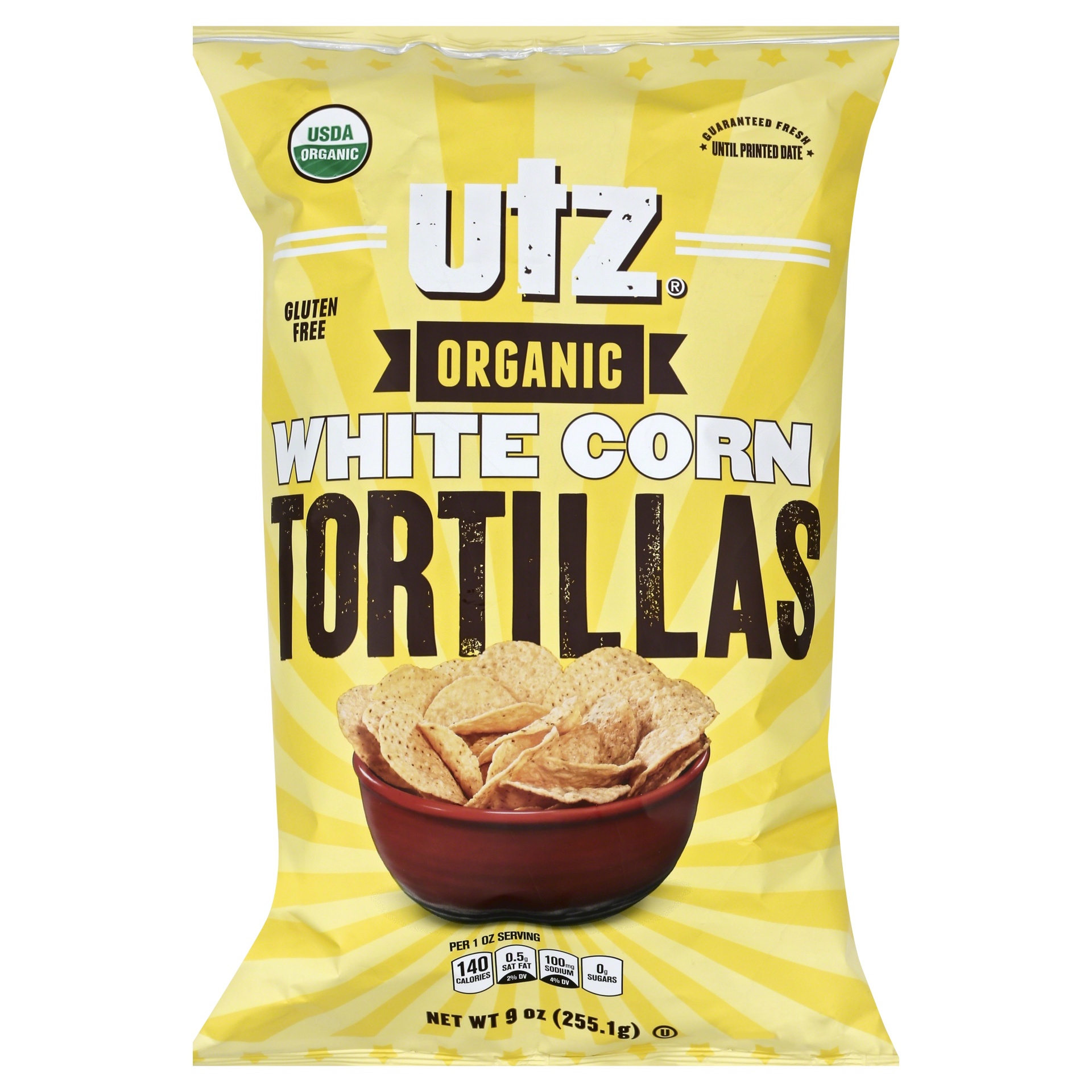 slide 1 of 1, Utz Tortillas 9 oz, 9 oz