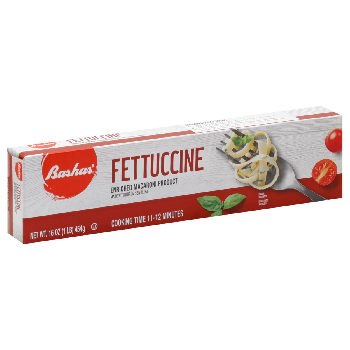 slide 13 of 14, Bashas Fettucini, 16 oz