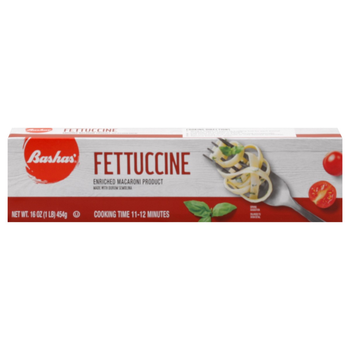 slide 1 of 14, Bashas Fettucini, 16 oz