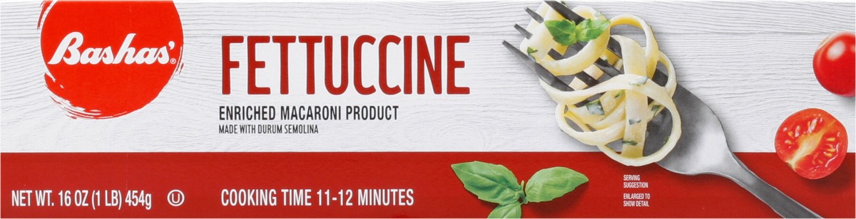 slide 8 of 14, Bashas Fettucini, 16 oz