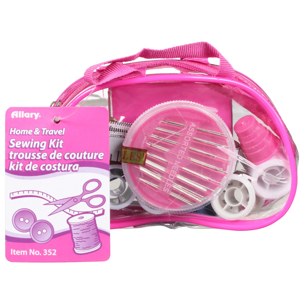 slide 1 of 12, Allary Travel Sewing Kit, 1 ct