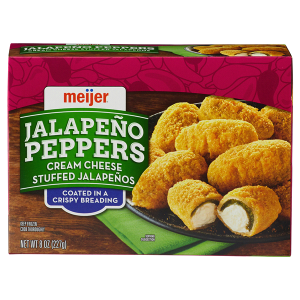 slide 1 of 2, Meijer Cream Cheese Stuffed Jalapeno Peppers, 8 oz