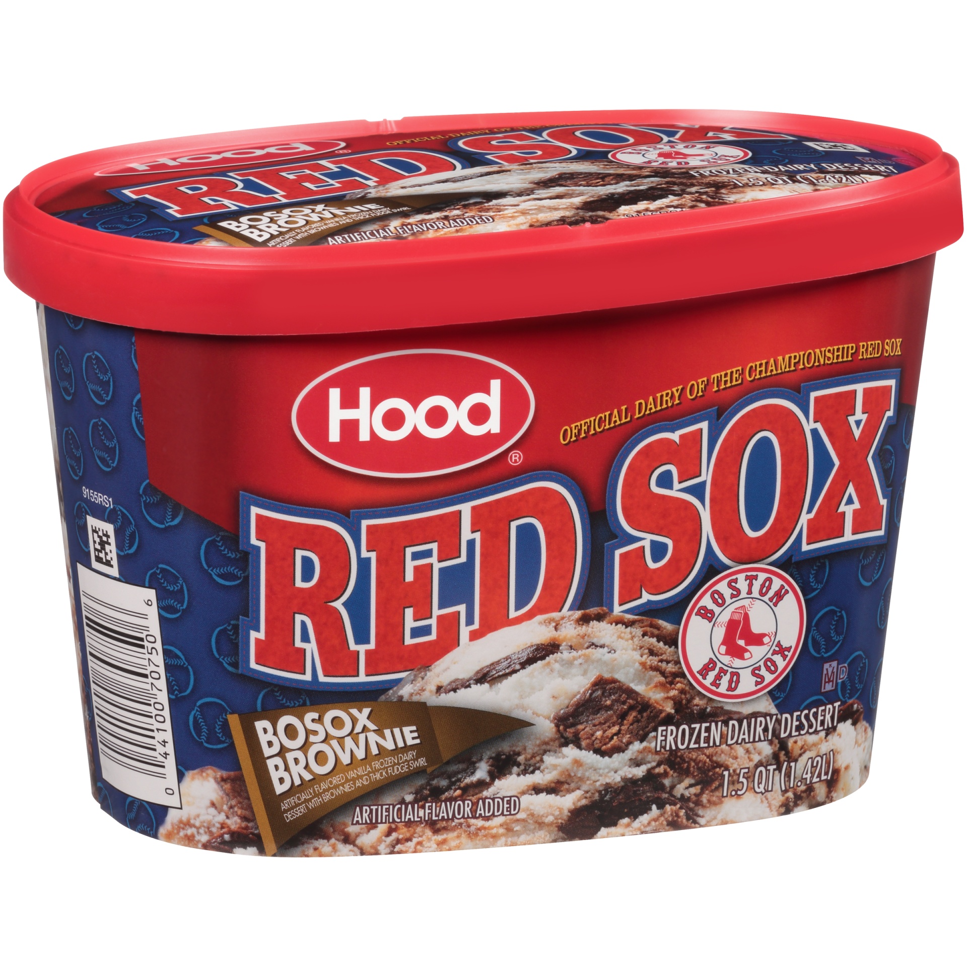 slide 2 of 7, Hood Red Sox Bosox Brownie Frozen Dairy Dessert, 1.5 qt