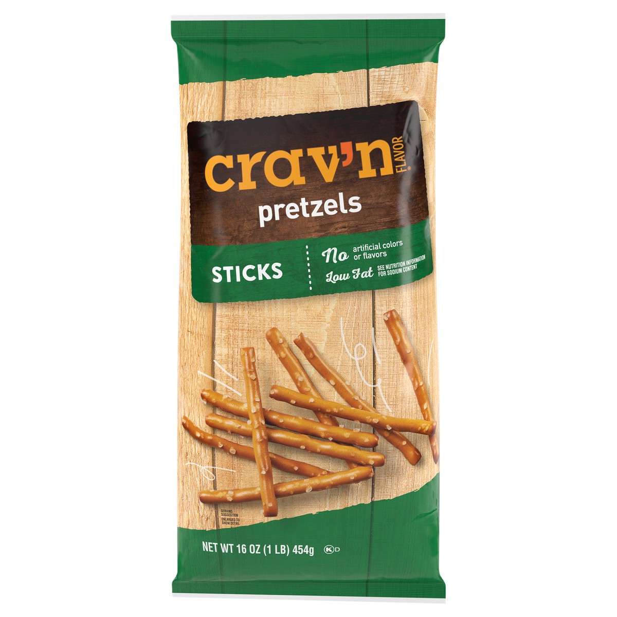 slide 1 of 14, Crav'n Flavor Sticks Pretzels 16 oz, 16 oz