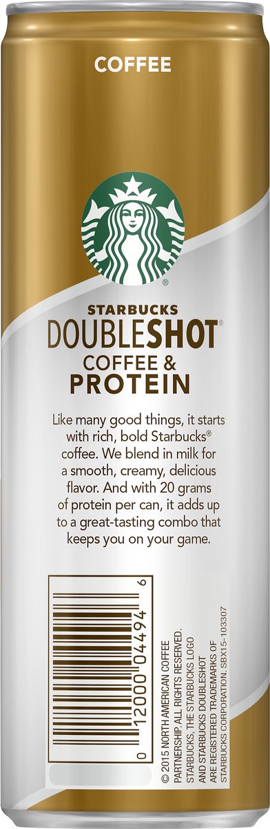 slide 7 of 7, Starbucks Doubleshot Coffee & Protein Beverage 11 oz, 11 oz