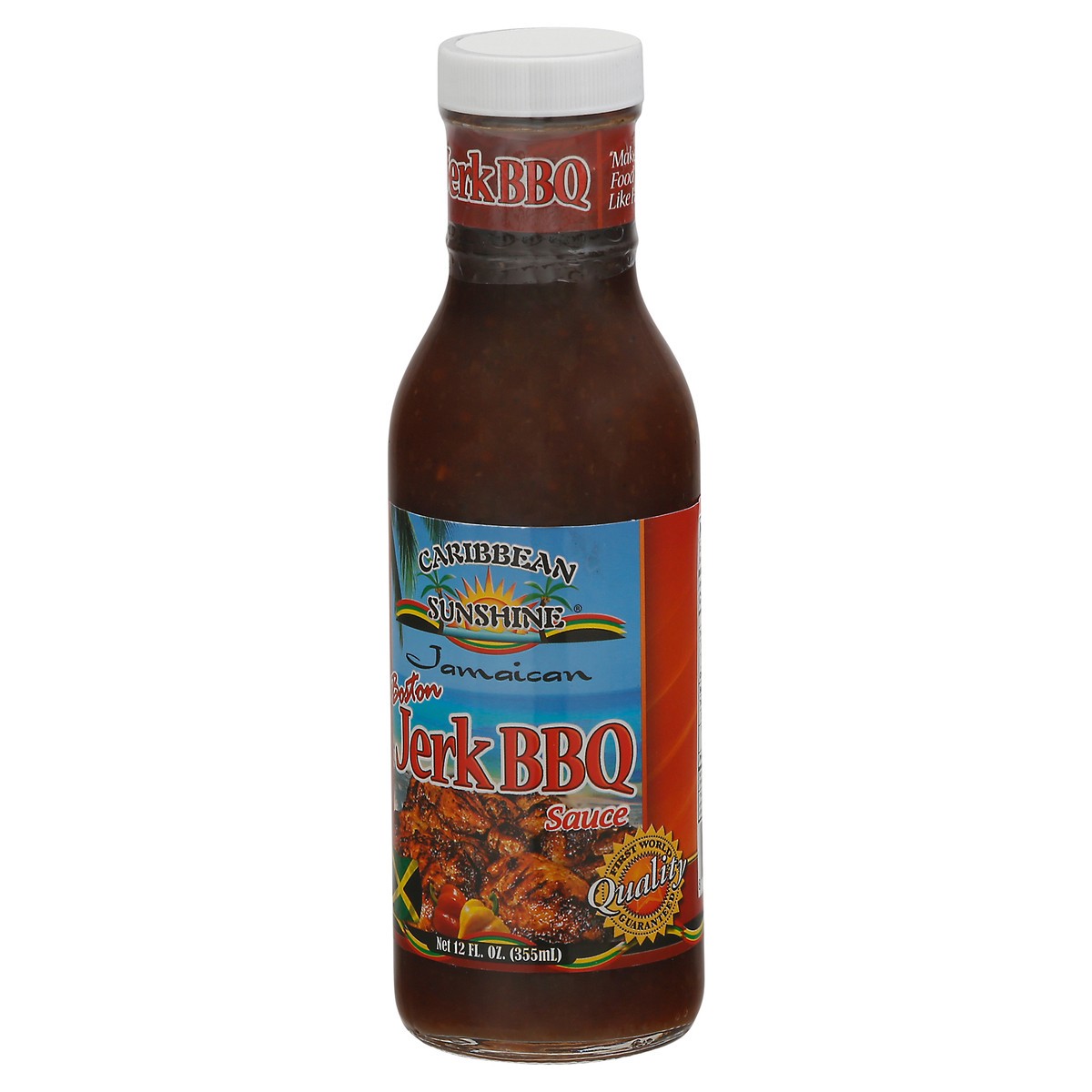 slide 9 of 9, Caribbean Sunshine Jamaican Boston Jerk Bbq Sauce 12 fl oz Bottle, 12 fl oz