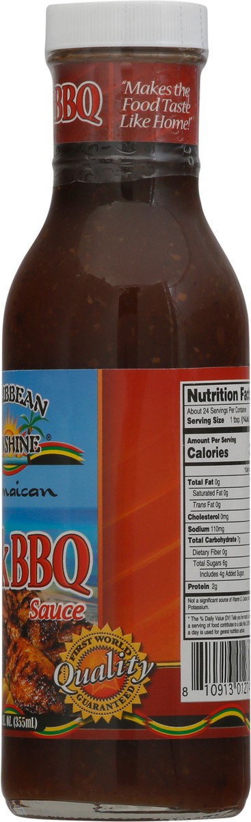 slide 7 of 9, Caribbean Sunshine Jamaican Boston Jerk Bbq Sauce 12 fl oz Bottle, 12 fl oz