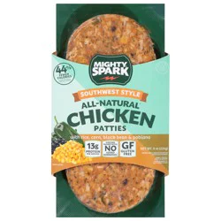 Mighty Spark All-Natural Southwest-Style Chicken Patties 8 oz