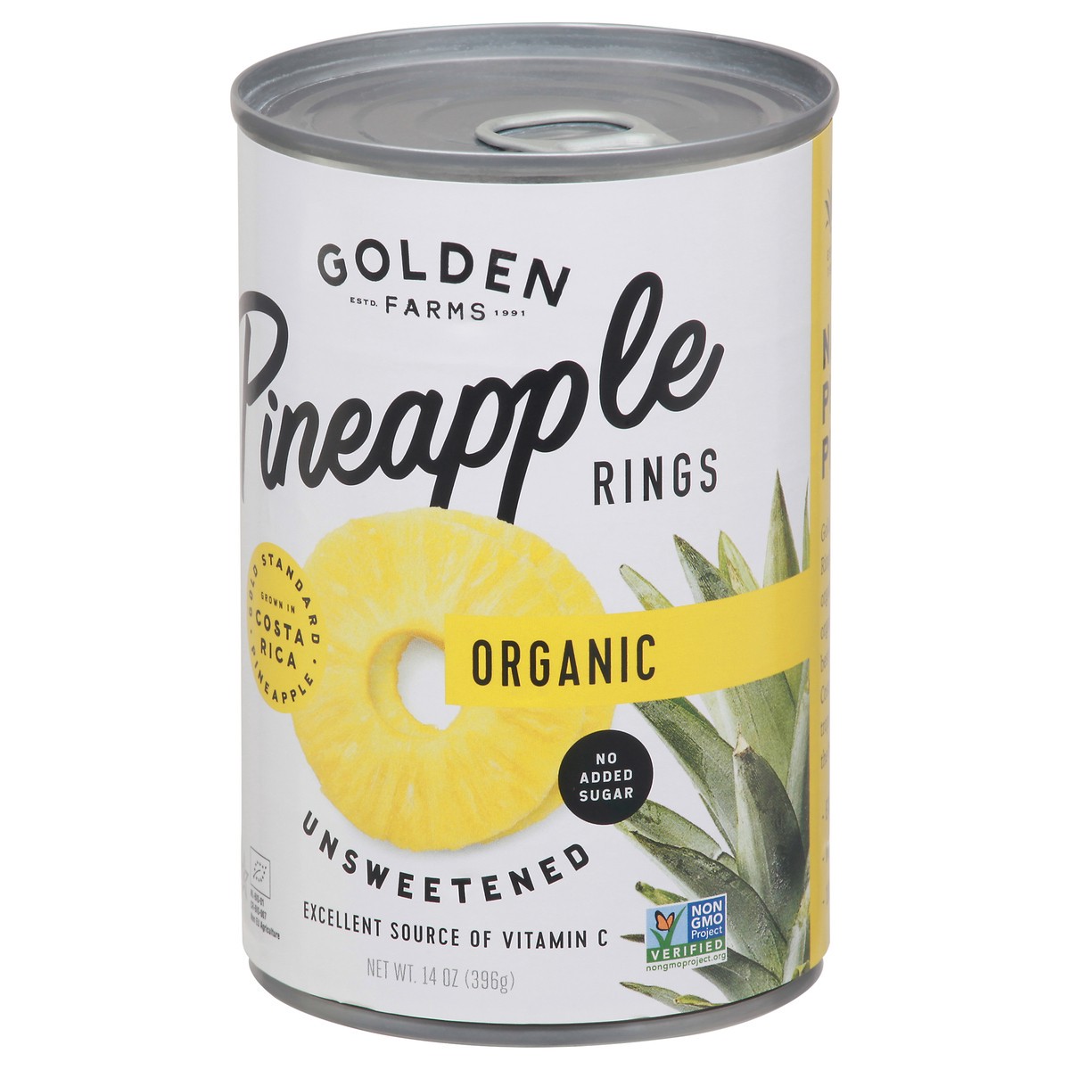 slide 7 of 12, Golden Farms Organic Unsweetened Pineapple Rings 14 oz, 14 oz