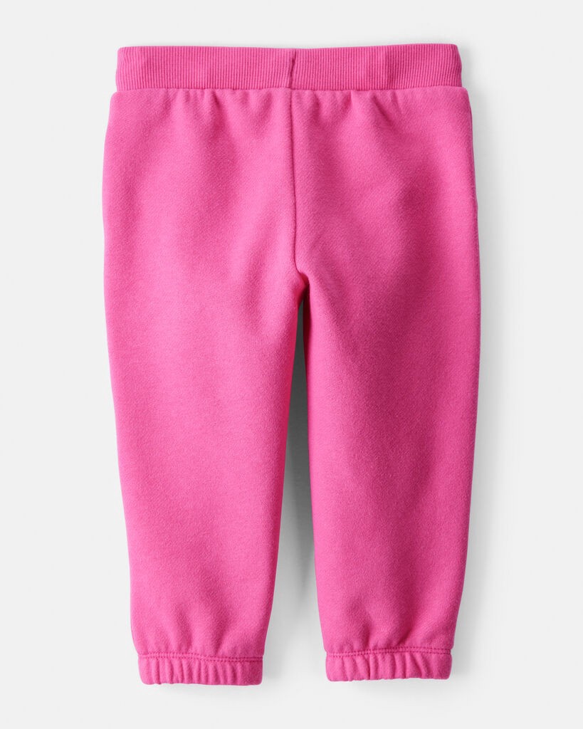 slide 3 of 3, Carter's Baby Girl DayDream Fleece Drawstring Joggers - Pink Fuchsia 18M, 1 ct