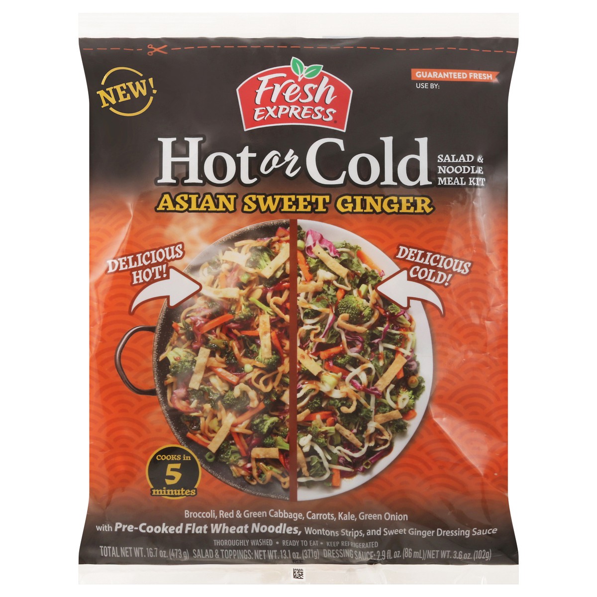 slide 1 of 13, Fresh Express Asian Sweet Ginger Salad & Noodle Meal Kit 16.7 oz, 16.7 oz