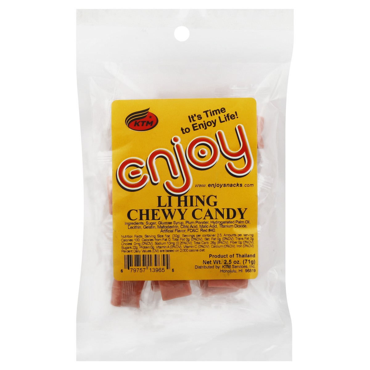 slide 2 of 3, Enjoy Li Hing Chewy Candy - 2.5 Oz, 2.5 oz