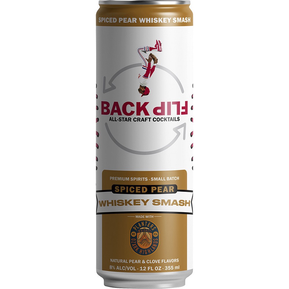 slide 1 of 1, Backflip Pear Whiskey Smash 4 Pack, 4 ct; 12 oz