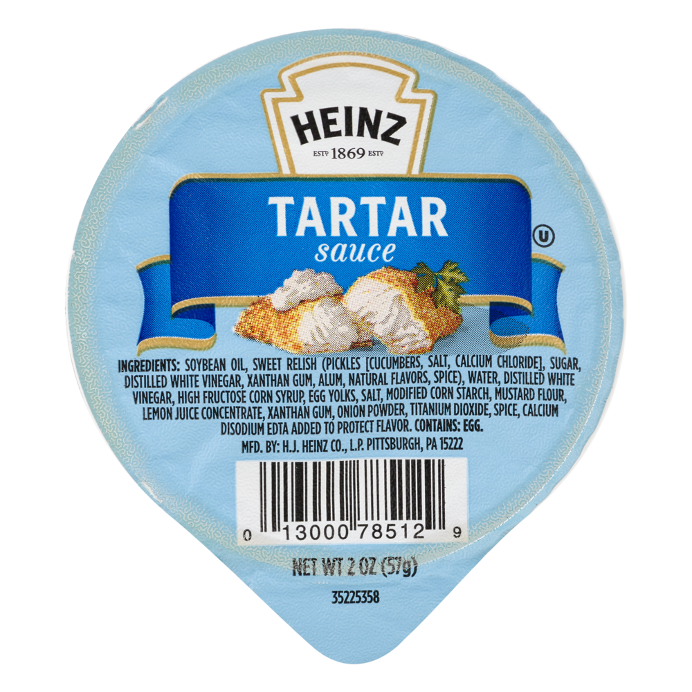 slide 1 of 3, Heinz Tartar Sauce, 2 oz