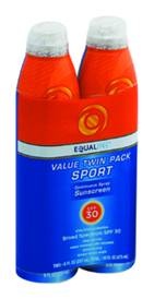 slide 1 of 1, Equaline Sunscreen Spray SPF 30 Sport, 8 oz