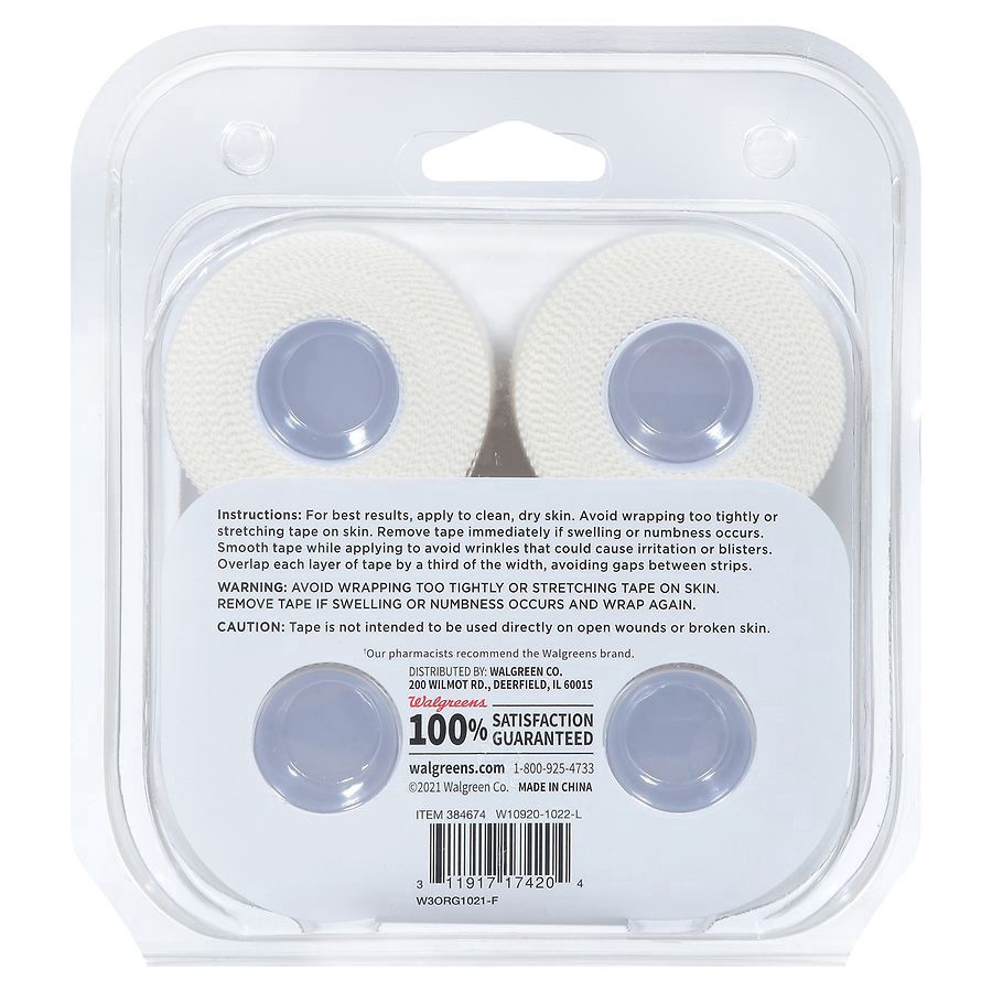 slide 5 of 5, Walgreens Athletic Tape Rolls, 4 ct